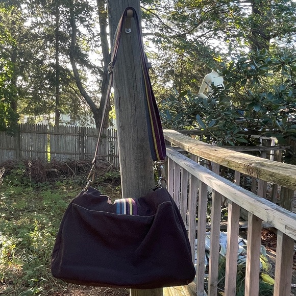 Franco Sarto Crossbody Brown Nylon Women's handbag 14 x 10 x 4 - Picture 6 of 9